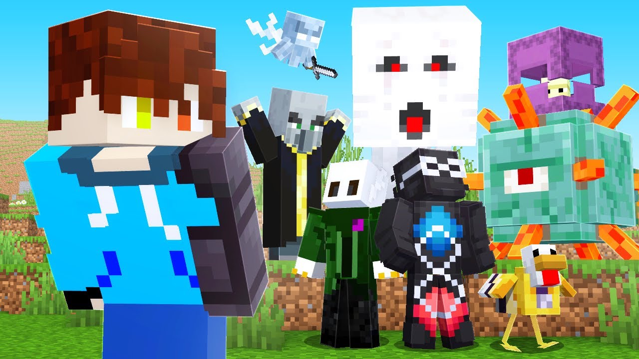 MINECRAFT pero los MOBS SE TRANSFORMAN!