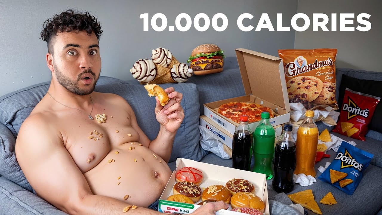 تحدي أكل 10000 سعرة حرارية في يوم واحد !!