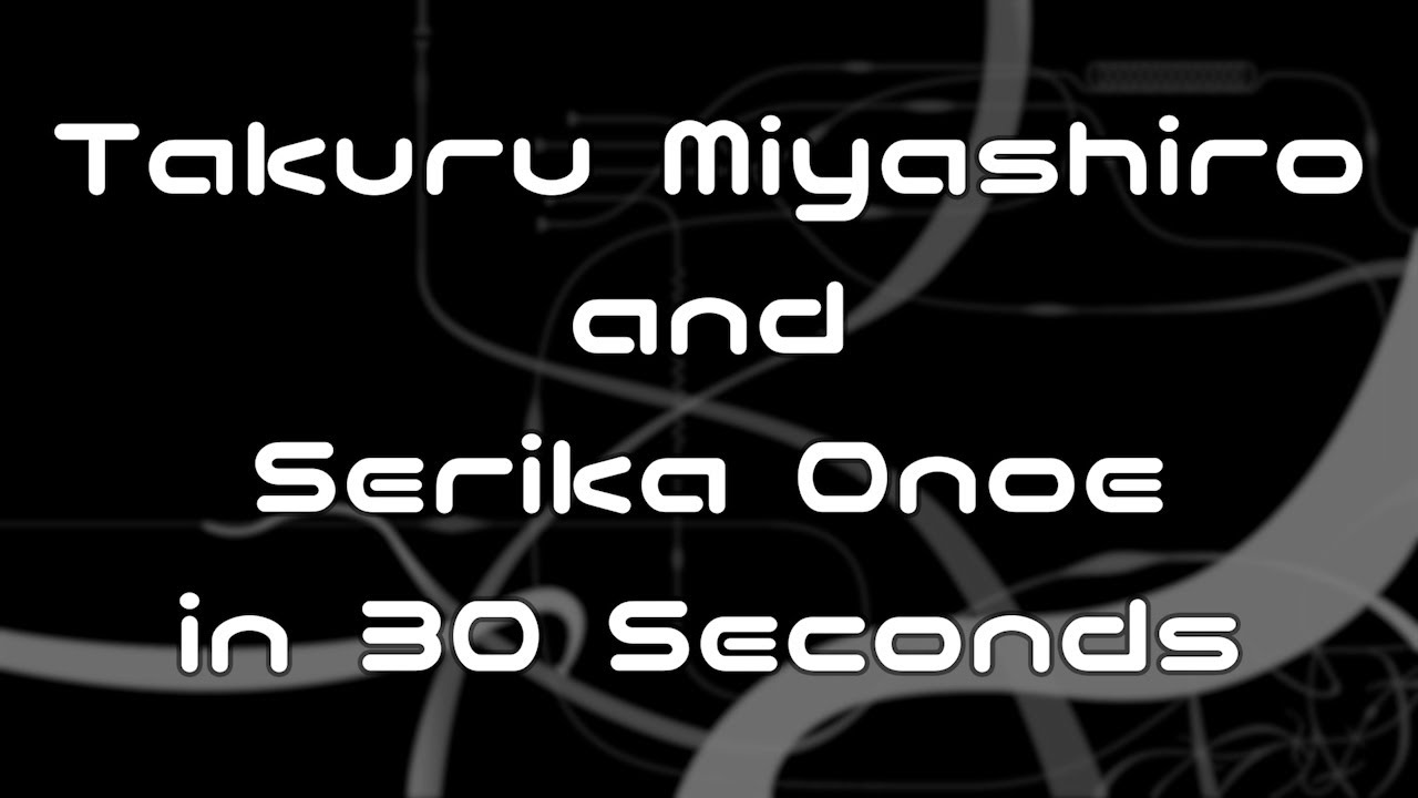 1 more day until release! Takuru Miyashiro and Serika Onoe in 30 Seconds