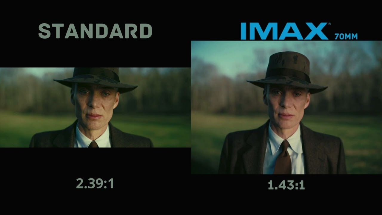 Oppenheimer IMAX 70mm x SCOPE Comparison