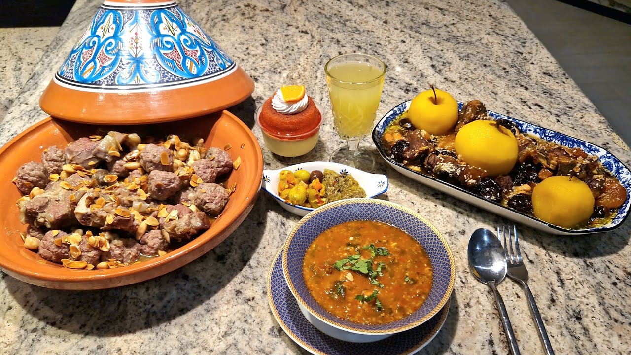 طاولة يوم أول رمضان شوربا فريك أو مثوم روايح واش نقولكم 