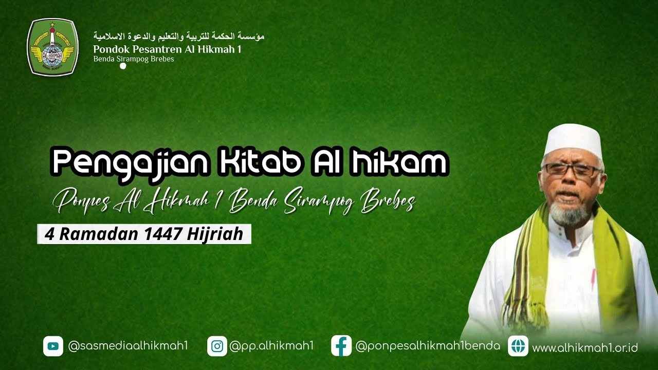 🔴LIVE - KAJIAN KITAB AL HIKAM I KH LABIB SHODIQ S , 22 FEBRUARI 2026 /4 Ramadan 1447 Hijriah