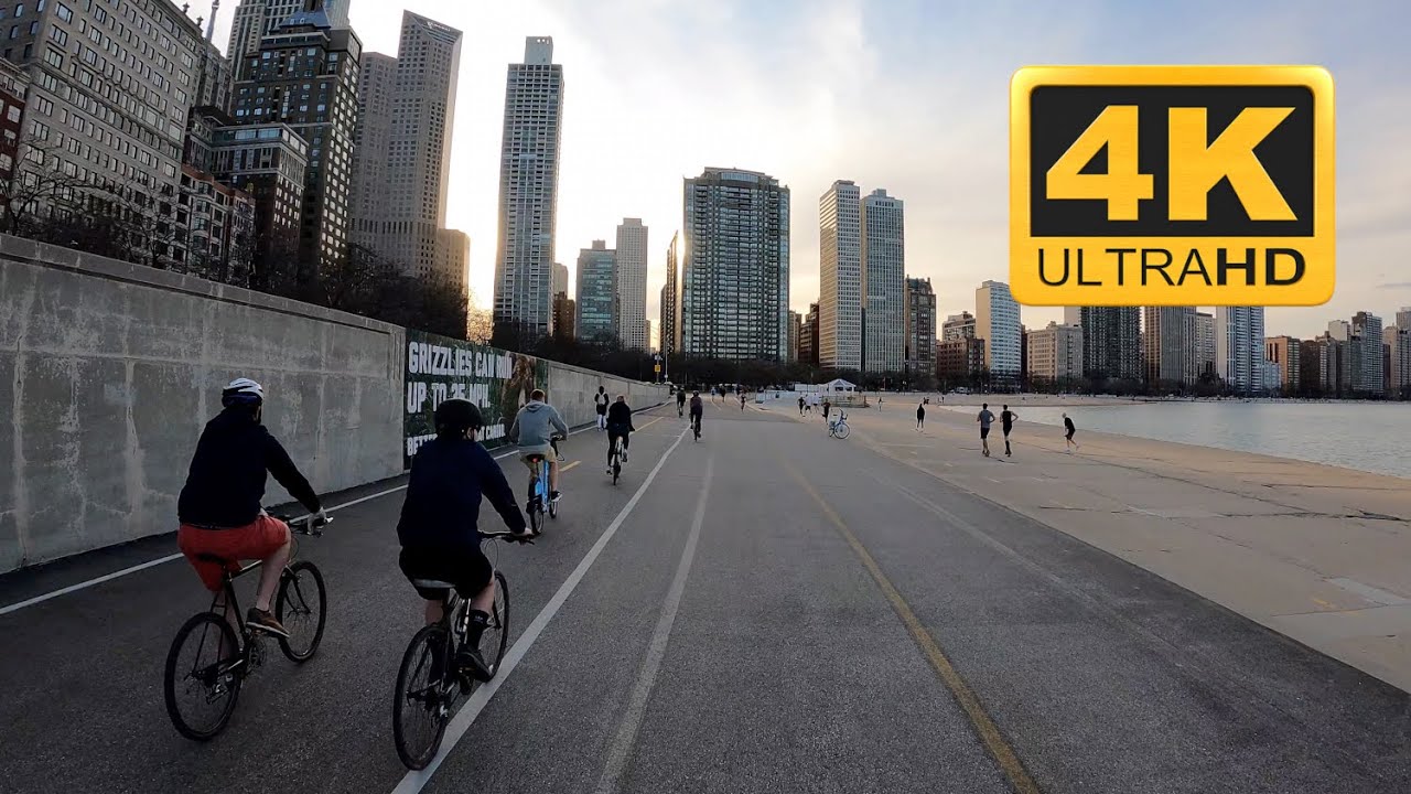 Springtime on Chicago's Lakefront Trail [4K]