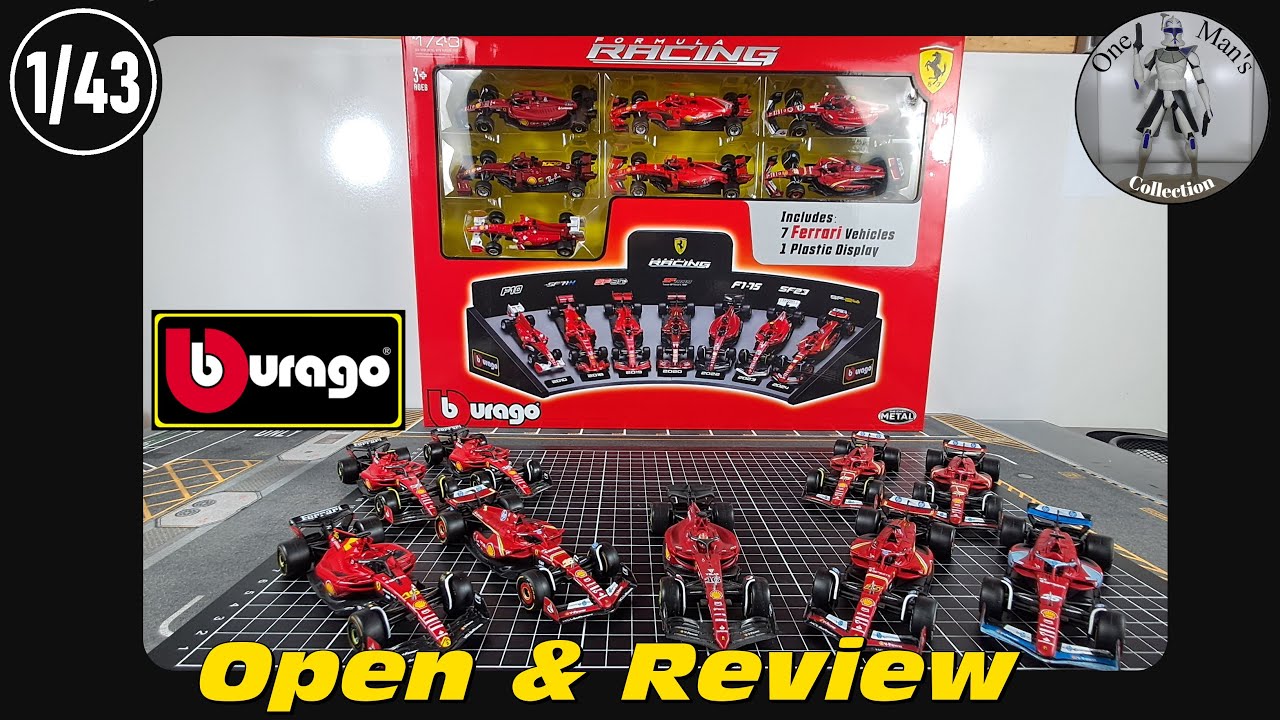 Открытие и обзор автомобилей и экспозиции Ferrari Formula Racing 7 от Bburago