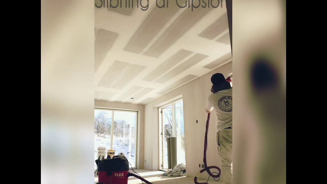 Slibning af gipsloft