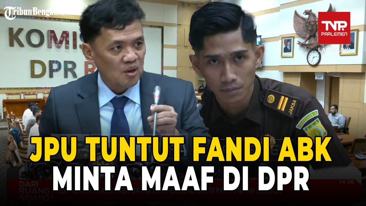 JPU Arfian, Jaksa Tuntut Fandi ABK Hukuman Mati: Minta Maaf, Jamwas Beri Sanksi Disiplin