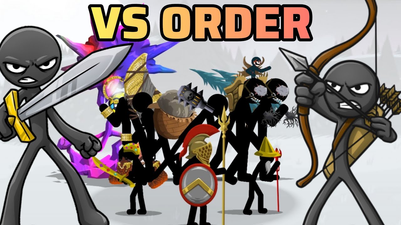 ORDER EMPIRE & General Sicklebear VS ALL GIANTS Lunarclops, Kai Rider, Giantlord Stick War: Saga Mod