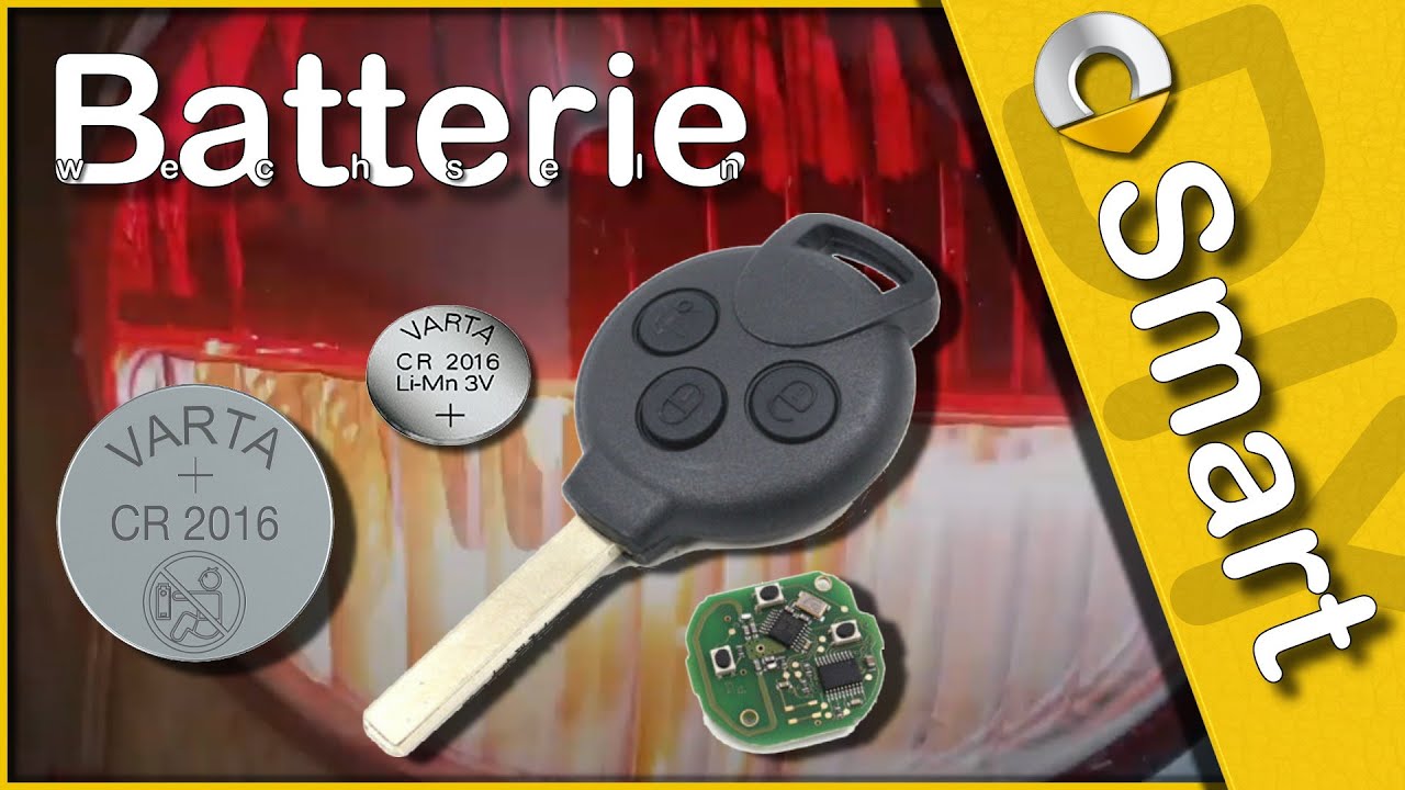 Smart 451 • so einfach • Schlüssel Batterie • wechseln • schnell und günstig • deutsch • DIY