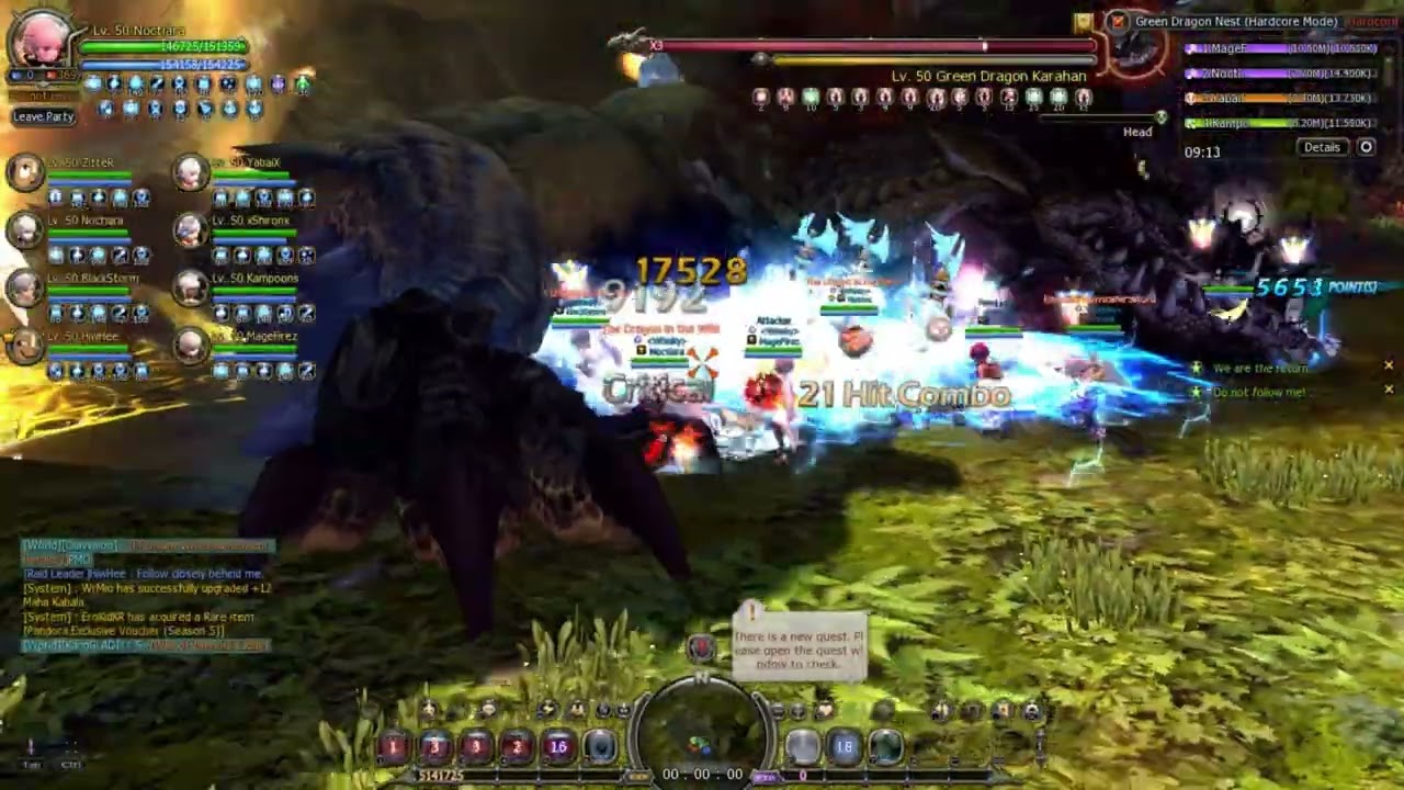 (Whisky) Green Dragon Nest (Hardcore Mode) - Elestra POV❄️💥DPS-SUPPORT PARTY💥