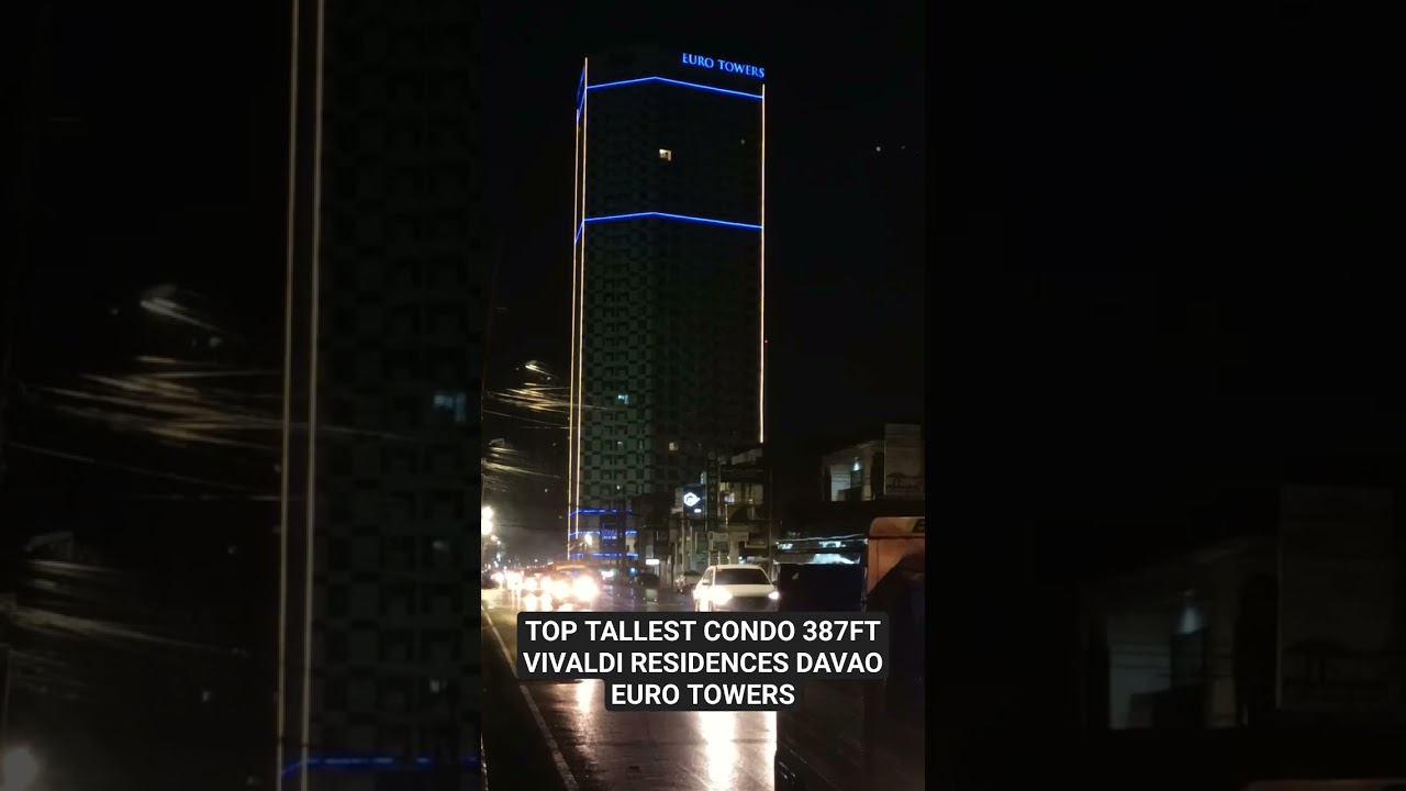 Spotted👀387 Ft TOP TALLEST CONDO |VIVALDI RESIDENCES DAVAO #shortsviral #shorts #condo #davaocity