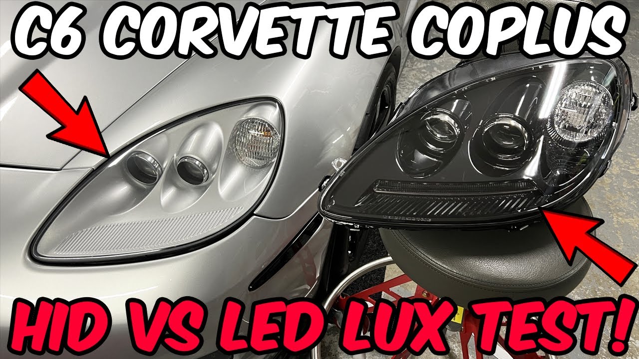 ЛЮКС ТЕСТ новых светодиодных фар в стиле OEM для Coplus C6 Corvette!