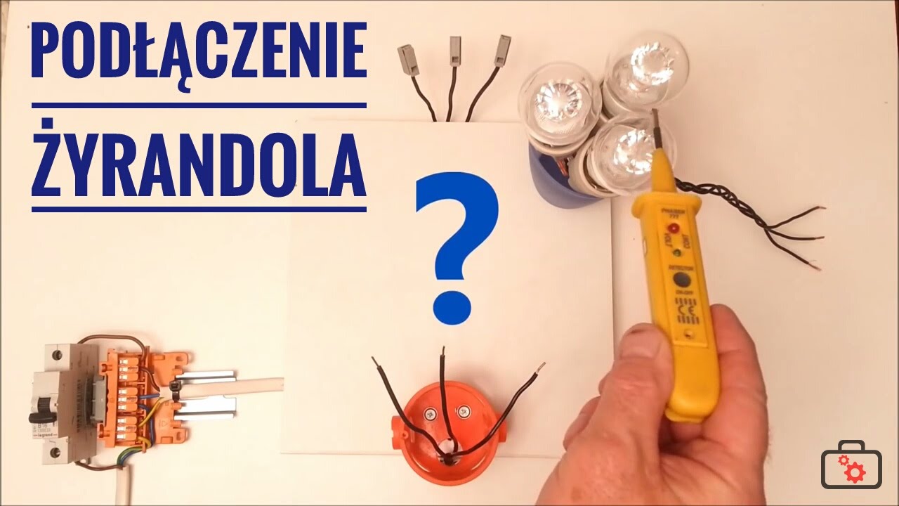 Podłączenie lampy sufitowej (żyrandola) do wyłącznika podw&oacute;jnego - krok po kroku | Vteka