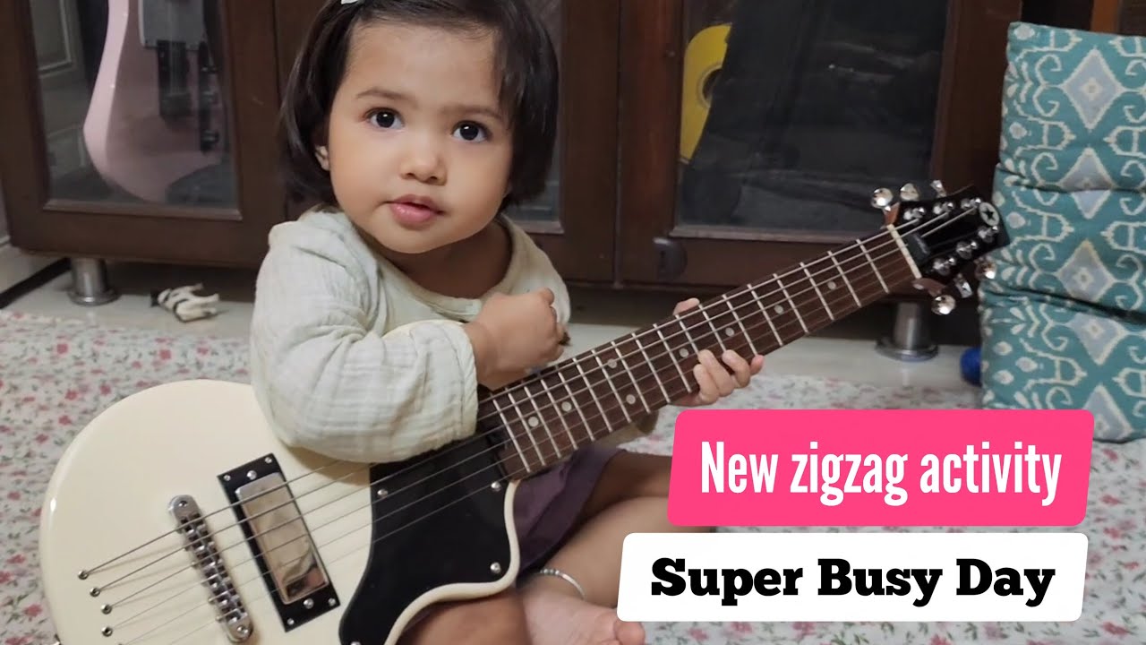 New Zigzag activity and a super busy day #toddlerlearning #dailyvlog #worklifebalance 