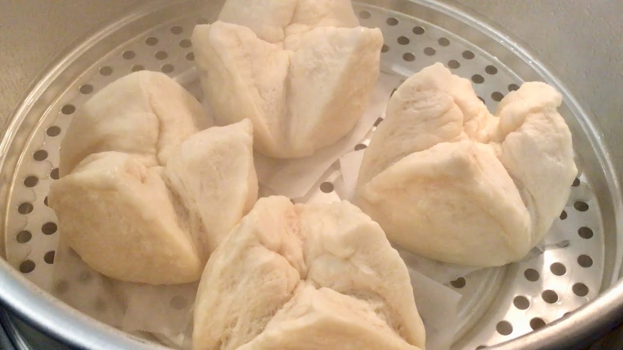 Cách Pha Bột Làm Bánh Bao Ngọt Nhân Đậu Đen, Nở Xốp Ngon || Black Bean Bun