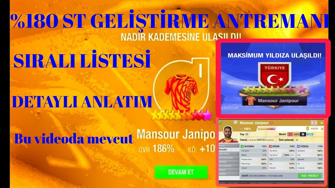 TOP ELEVEN ST GELİŞTİRME ANTREMAN PROGRAMI @topeleven @Nordeus