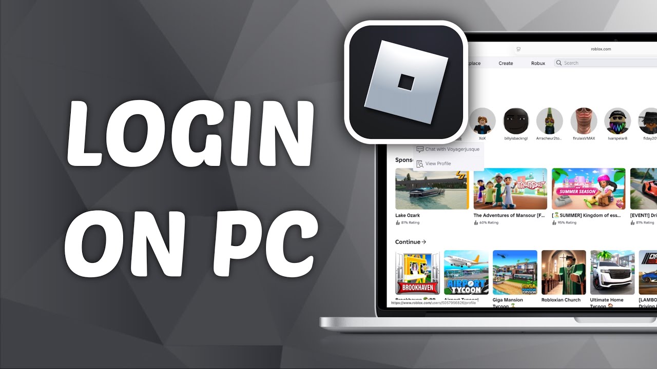 How to Login Roblox Account on PC