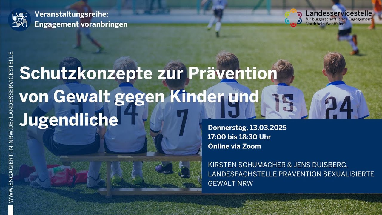 Schutzkonzepte zur Prävention von Gewalt gegen Kinder und Jugendliche | Engagement voranbringen