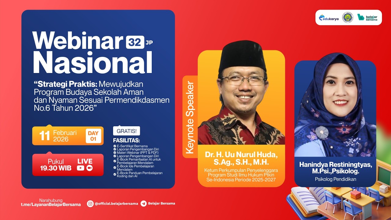 H1: Webinar Mewujudkan Program Budaya Sekolah Aman Nyaman Sesuai Permendikdasmen No. 6 Tahun 2026