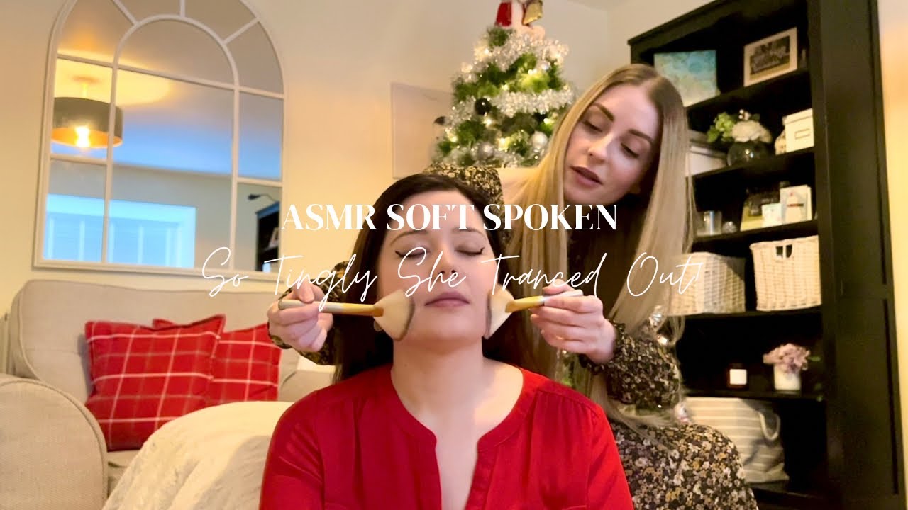 ASMR I Send @TranquilTonesASMR Into a Tingly Trance with my Gentle Touch! Hair & Face Brushing.