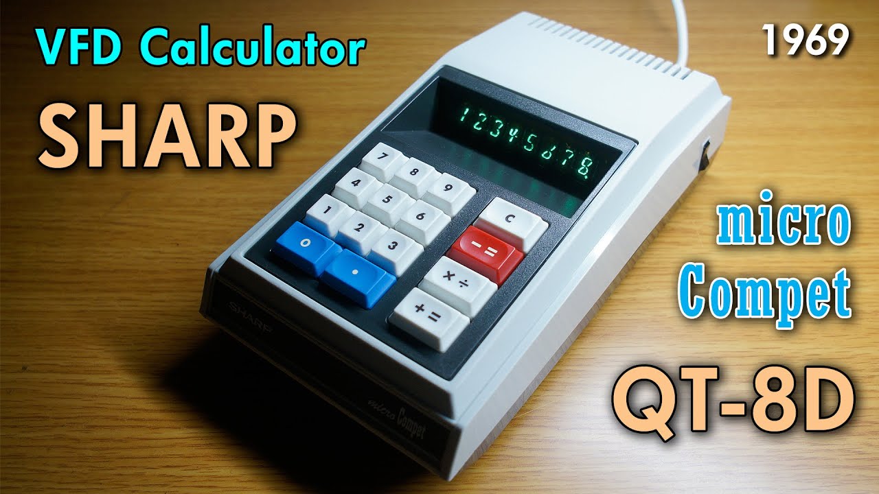 1969 샤프 소형 탁상형 전자계산기 수리(SHARP Micro Compet QT-8D Calculator repair)