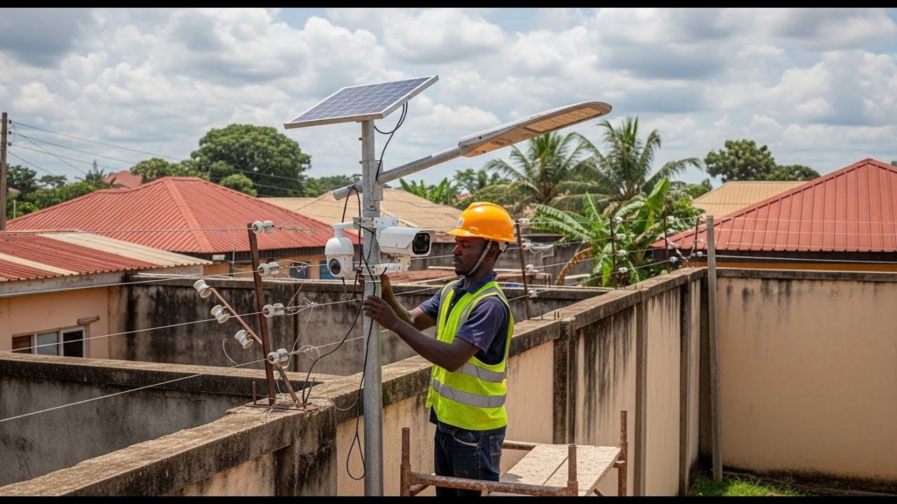 Just Get This Camera, Electric Fence Wire, Solar Street Lights To Guarantee A Maximum Security.