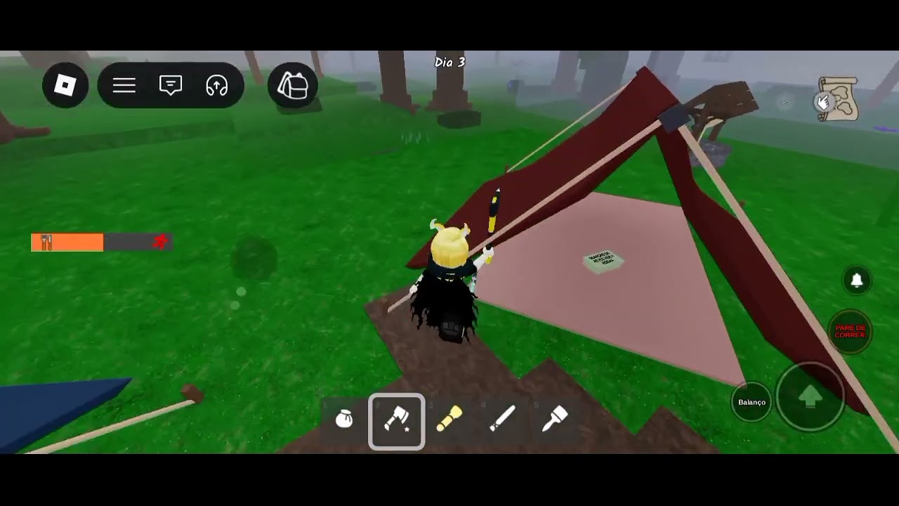 Jogando 99 noites na floresta até a gente morrer 