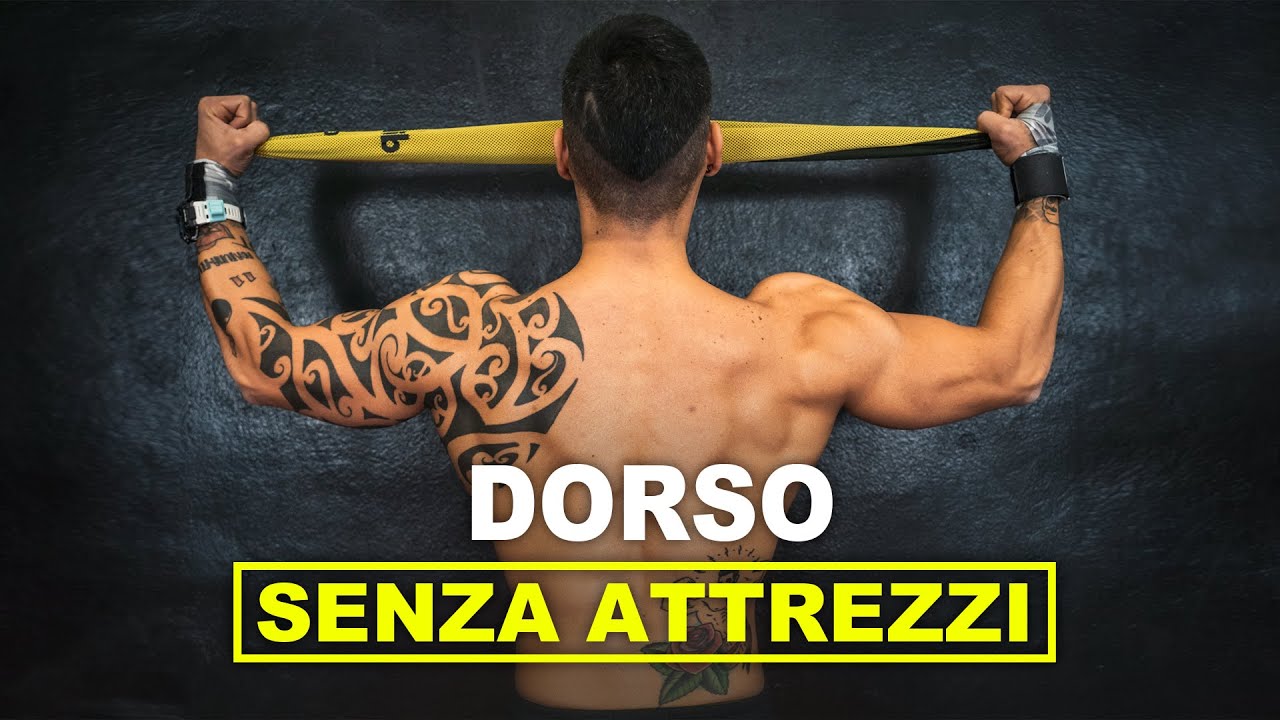 ALLENAMENTO DORSO - schiena a corpo libero