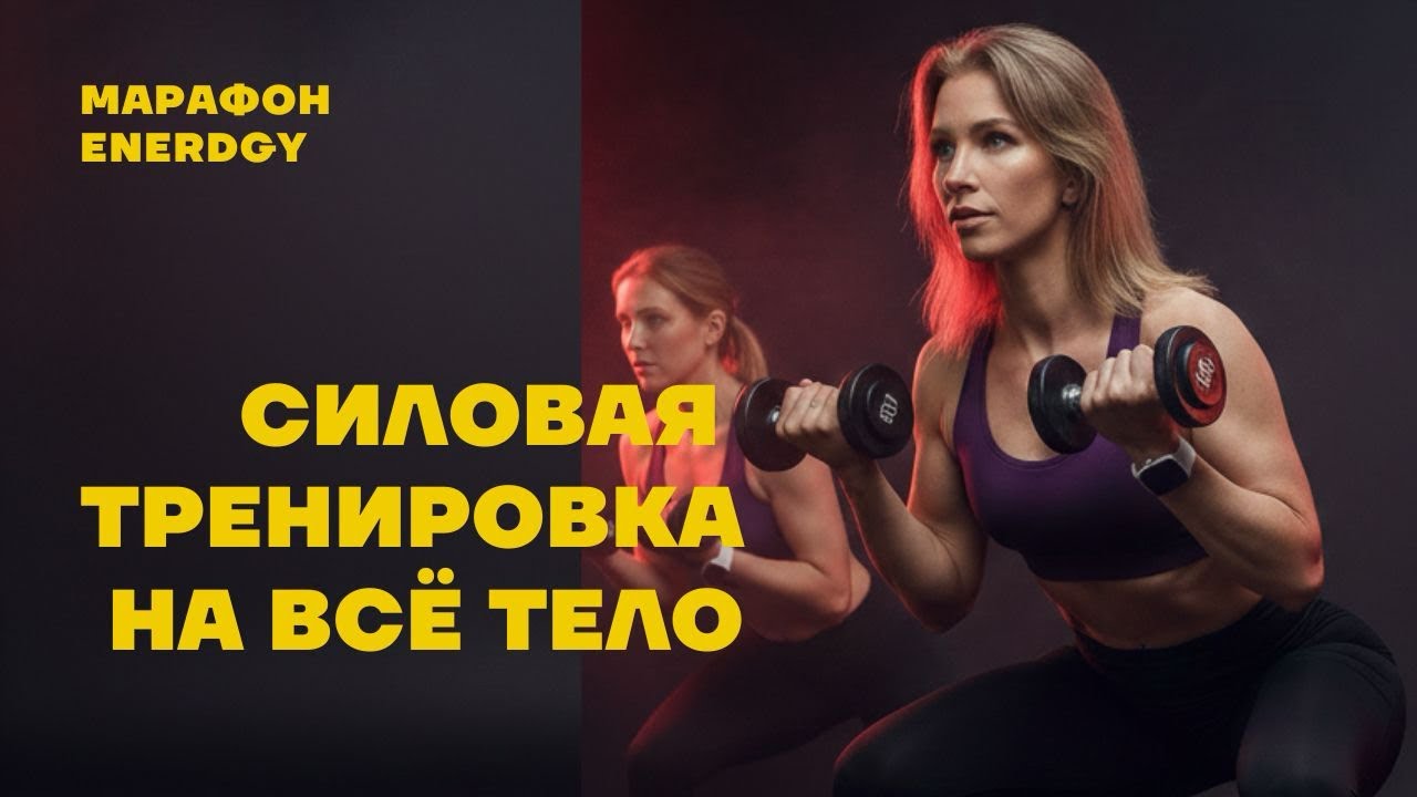 Силовая тренировка 🏋️‍♂️ Марафон Energy #fullbodyworkout #energy #тренировкадома #фитнесдома 