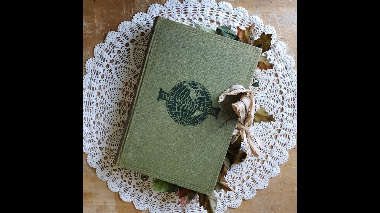 World Book Encyclopedia, Volume 2, junk journal flip through (SOLD -- Thank you)