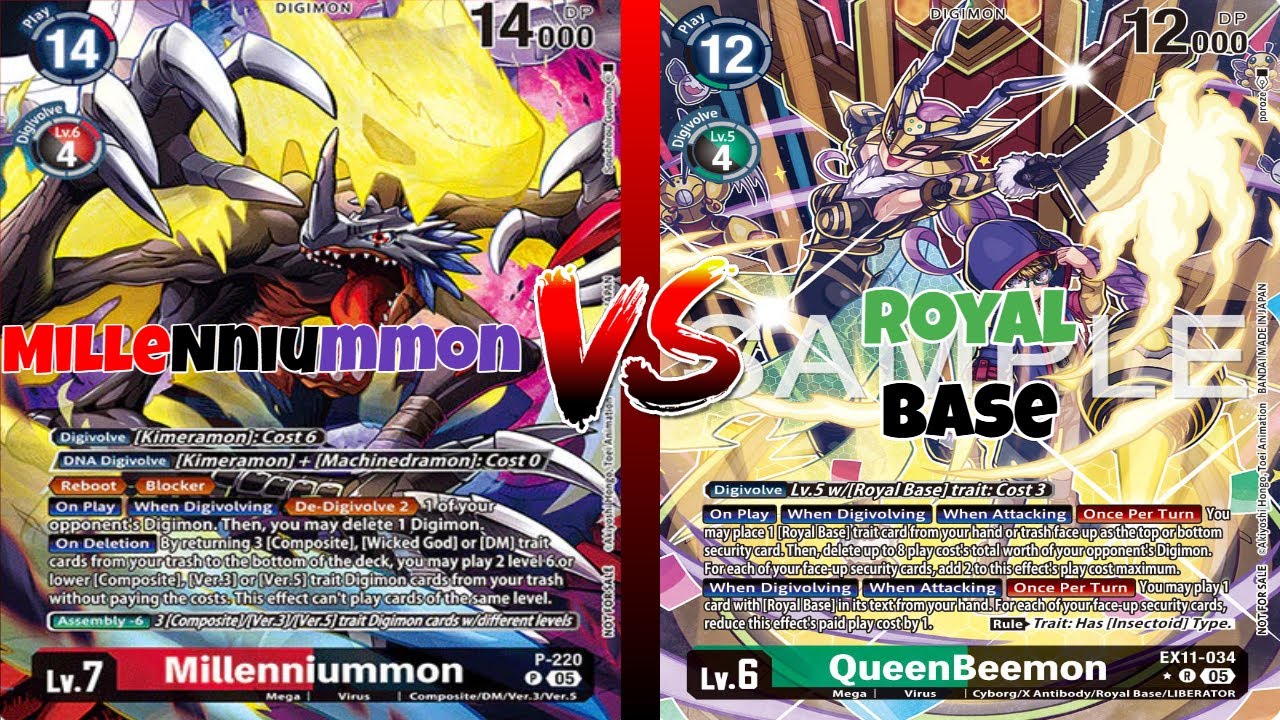 Milleniummon vs Royal Base. | Digimon TCG EX 11 testing