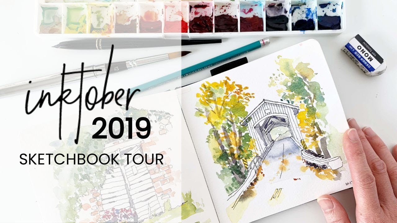 My Inktober 2019 Sketchbook Tour