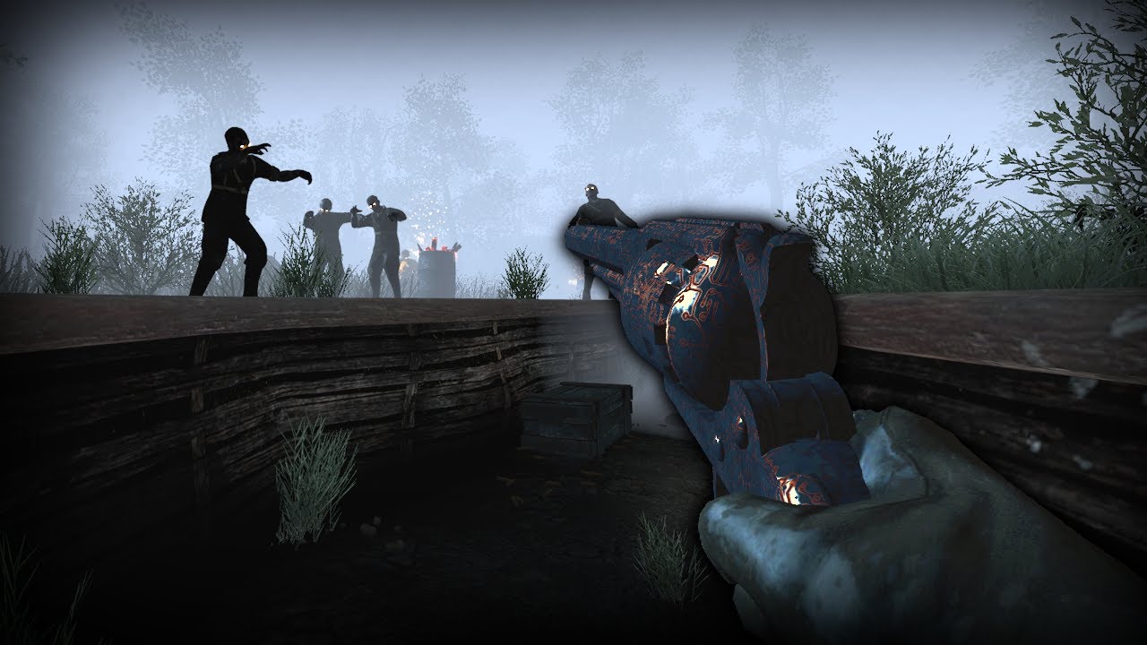 TRENCH DEFENSE (Full Playthrough) - COD BO1 Custom Zombies Map