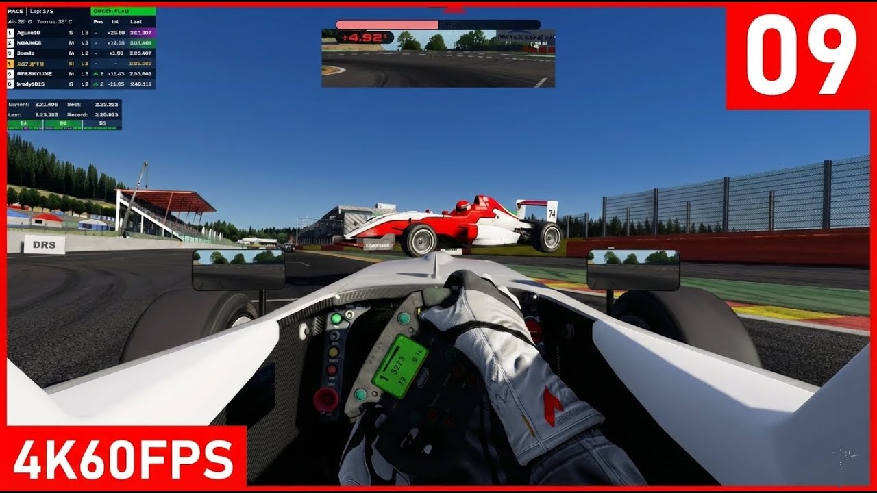 Assetto Corsa-09 | FA01 | Spa | (5 Vueltas) x 3 online |Primeras carreras del año| Gameplay LAT4K60p