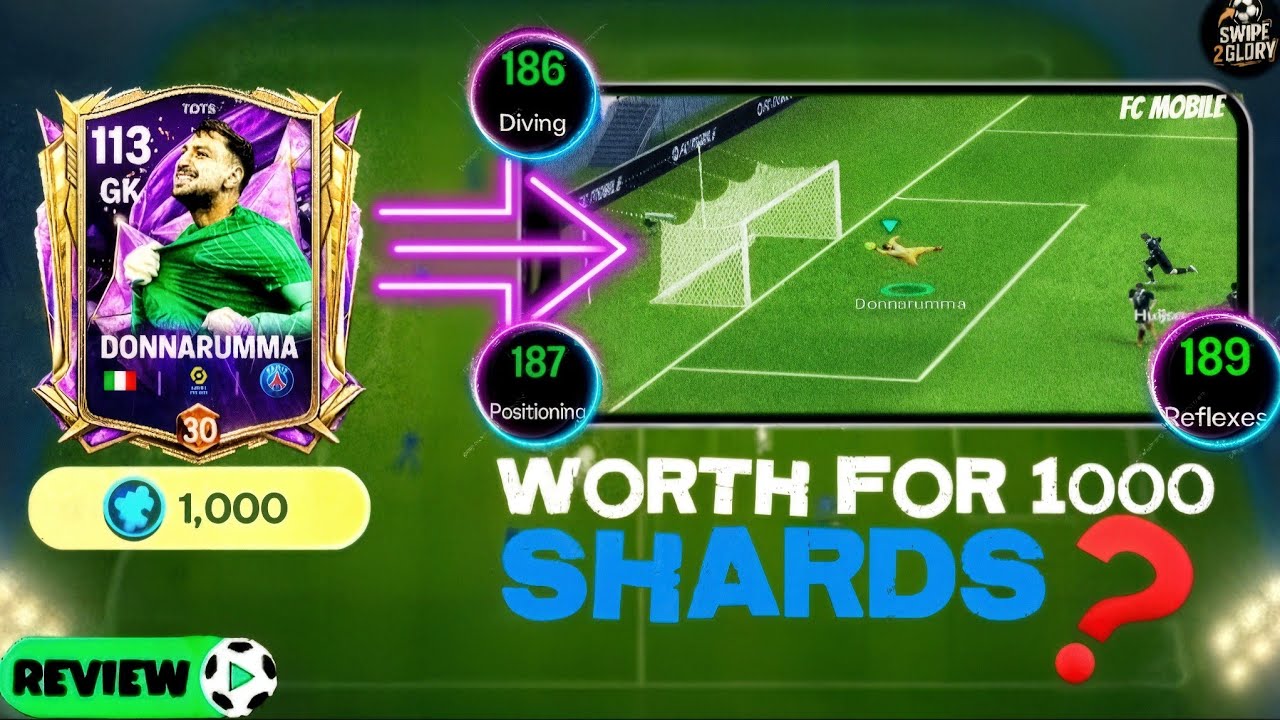 TOTS DONNARUMMA WORTH 1000 SHARDS 💀⁉️ | INSANE SAVES 🥅🧤 | FC MOBILE DONNARUMMA REVIEW 🗿🔥