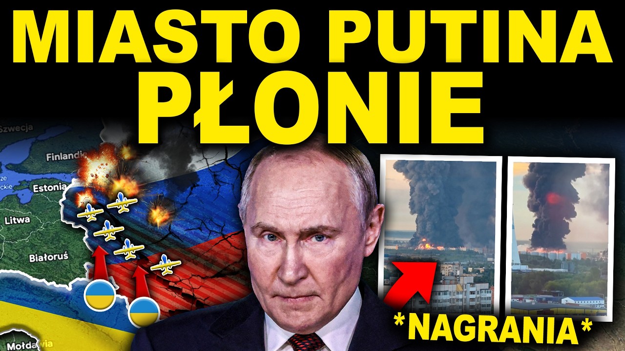 NIEWIARYGODNE SCENY - MIASTO PUTINA PŁONIE