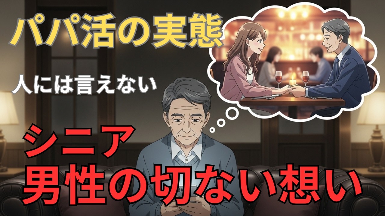 【正直に話します】シニア男性がパパ活をする意外な理由