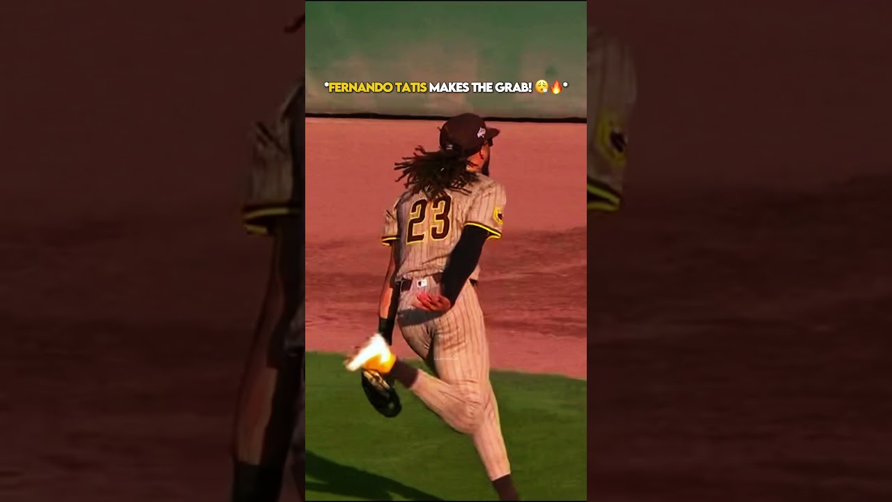 Fernando Tatis Jr. makes an incredible grab at RF! 😳🔥 | #shorts #mlb #baseball
