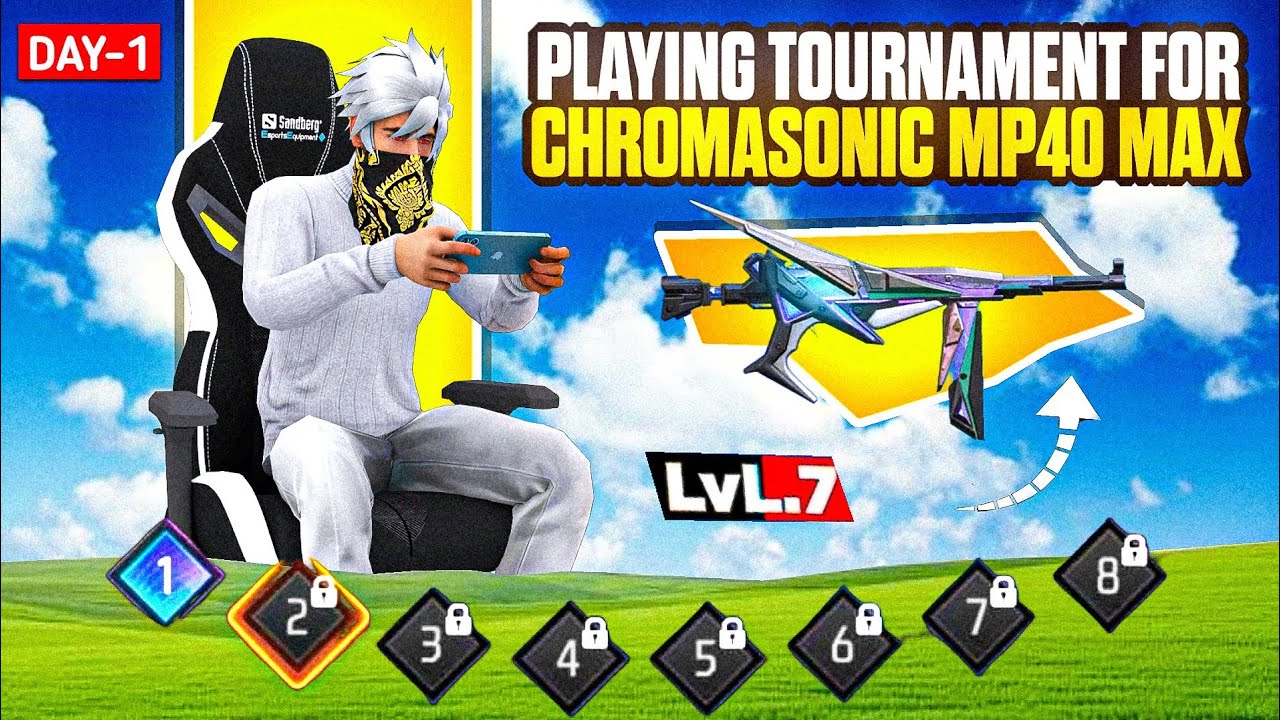 Finally 🔥 Playing Tournament For Chromasonic Mp40 Max | Solo Survival Tournament Gameplay | Ep-1