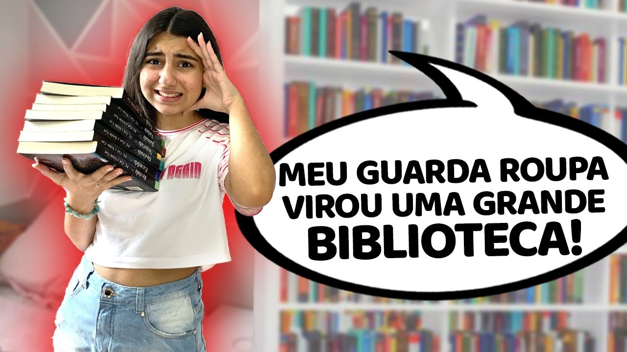 TRANSFORMEI MEU GUARDA-ROUPA EM UMA BIBLIOTECA ! Julia Moraes