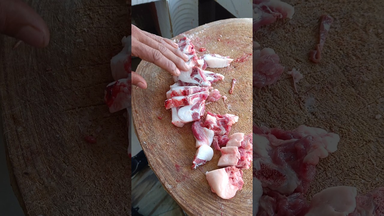 Mutton chest (shina) cutting #mutton #hyakula