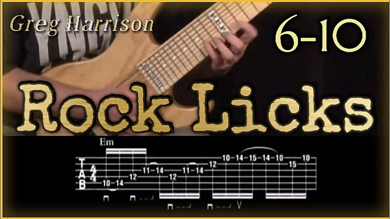 Rock Licks 6-10 by Greg Harrison | Guitar Lesson | Hot Licks