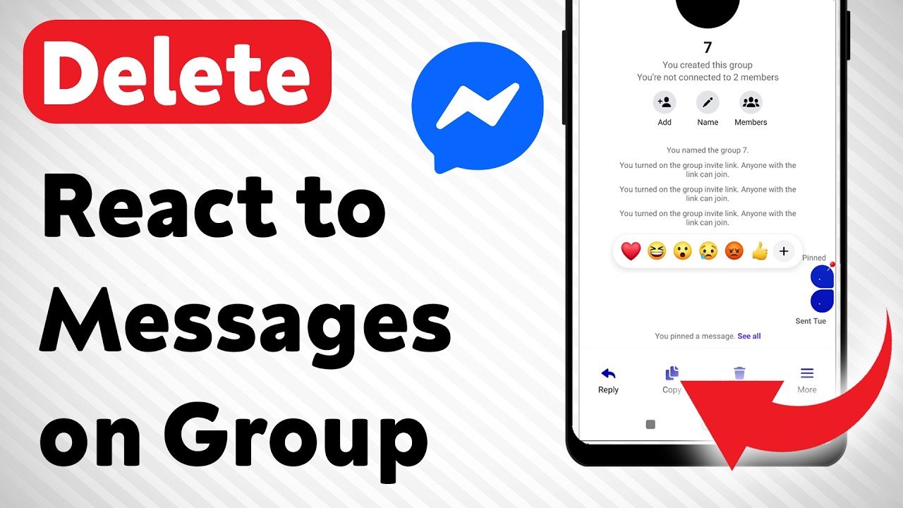 How to Delete React to Messages on Messenger Group (Updated)