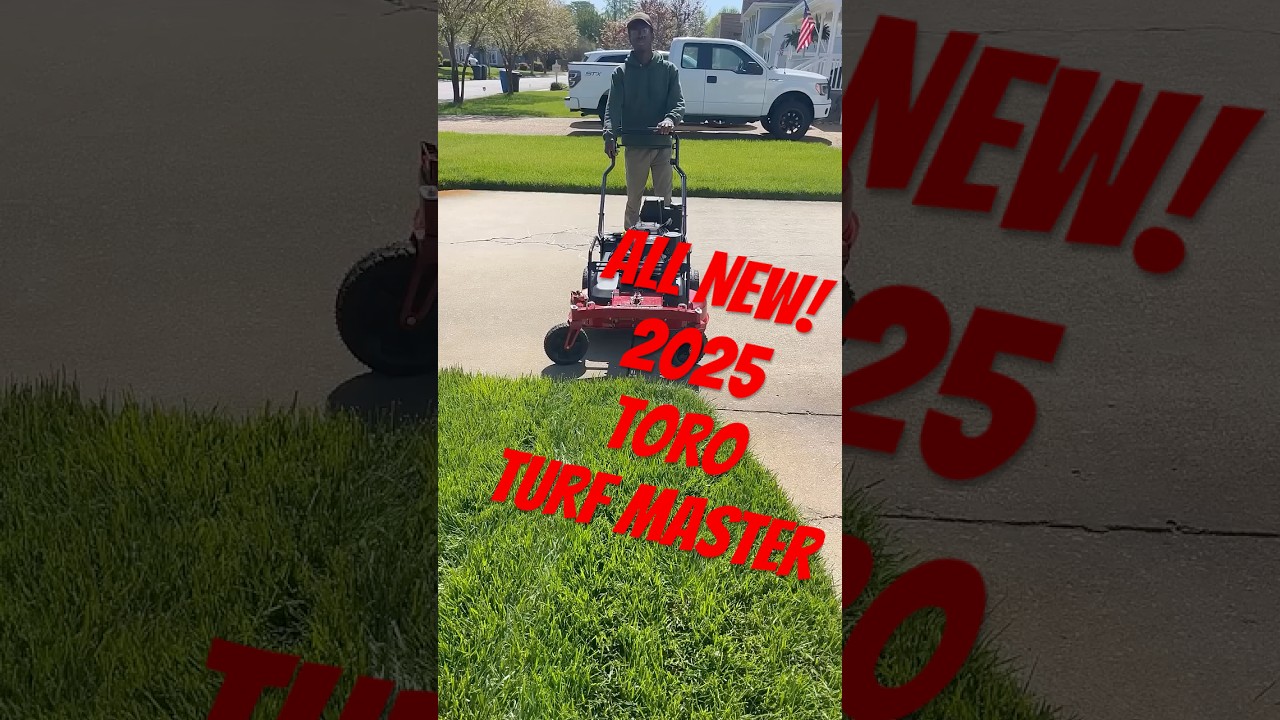 Exciting first cut with the 2025 Toro Turf Master. Caster Wheel Model