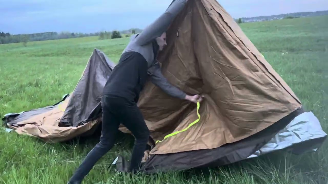 Распаковка шатра Mir Camping!