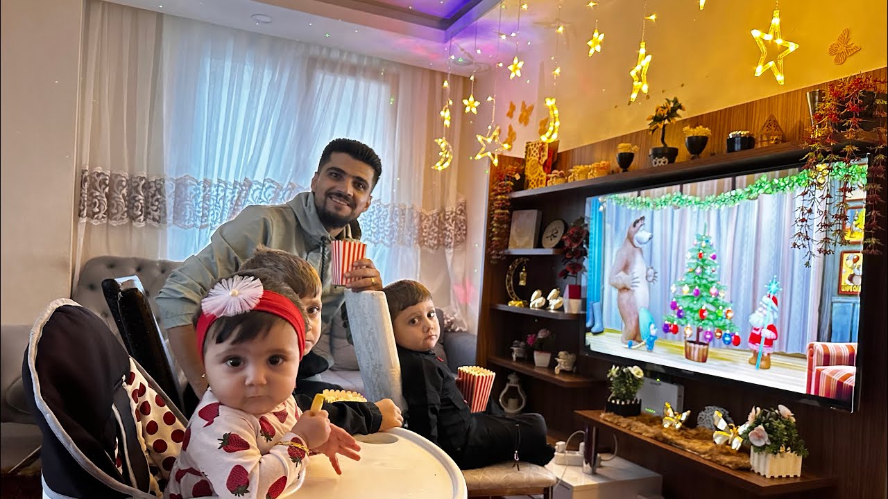 سينما داخل المنزل🎦 كتيرر نبسطنا 😍
