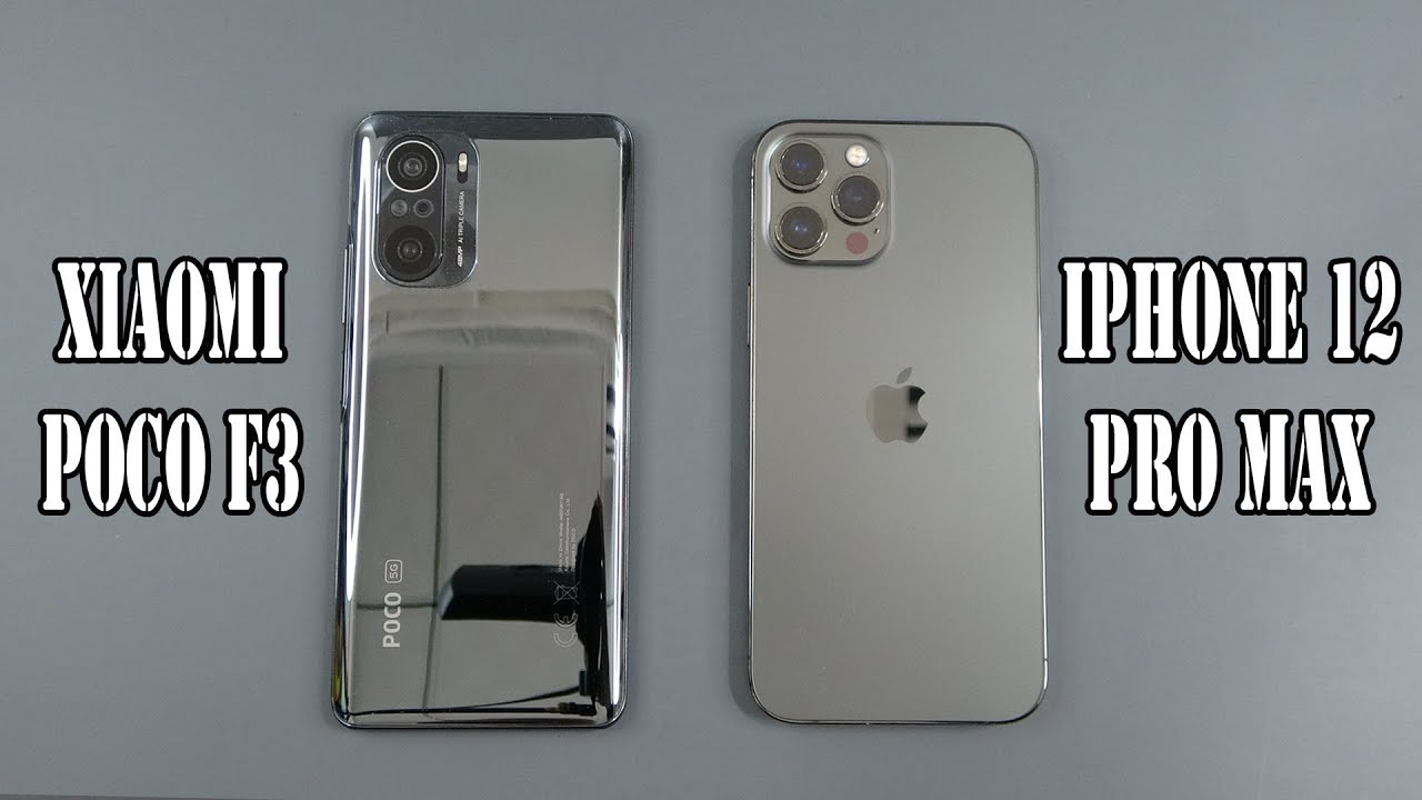 Poco F3 vs iPhone 12 Pro max | SpeedTest and Camera comparison