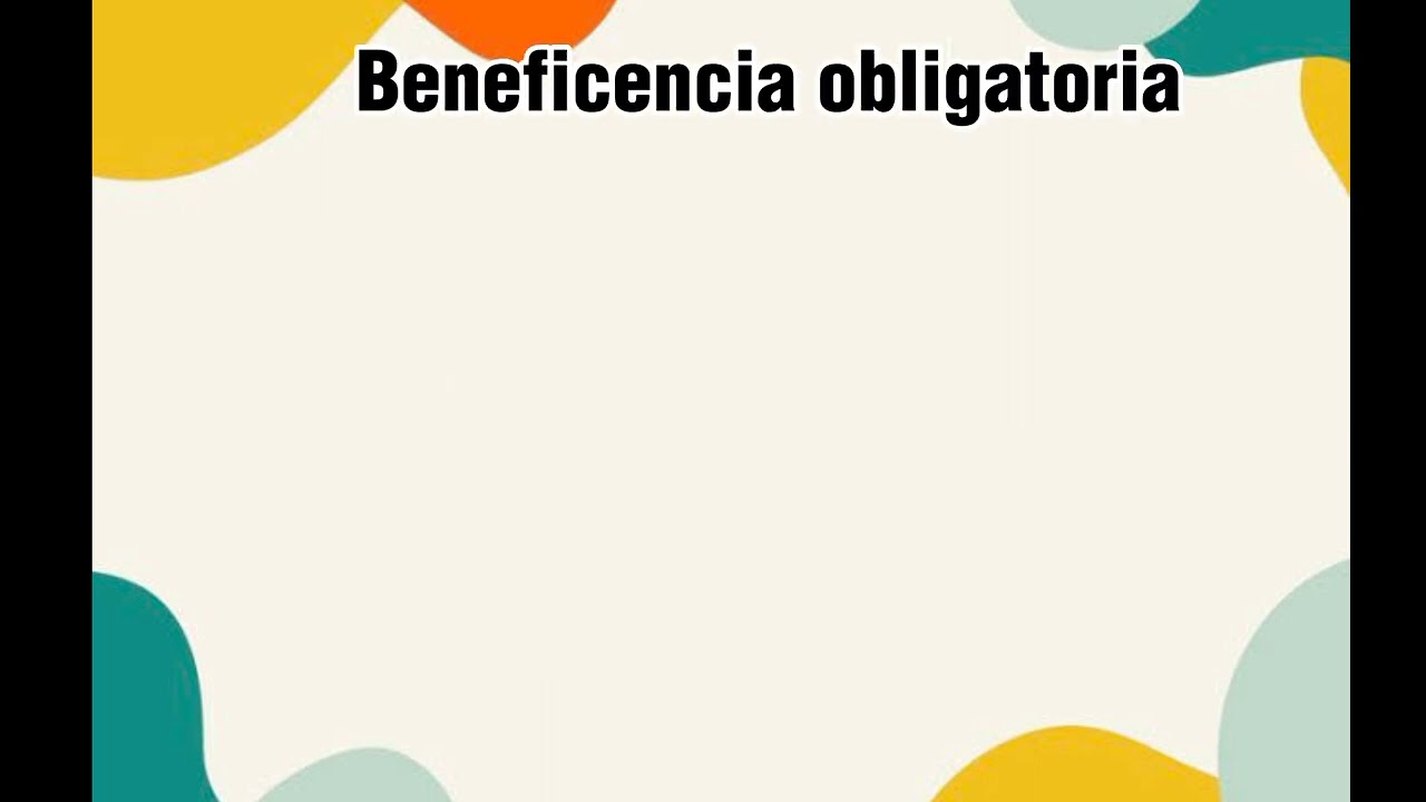 Principio de beneficencia