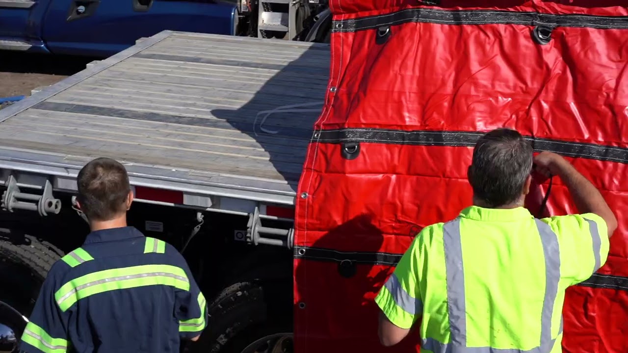 Tarping a Flatbed Load in Phoenix!