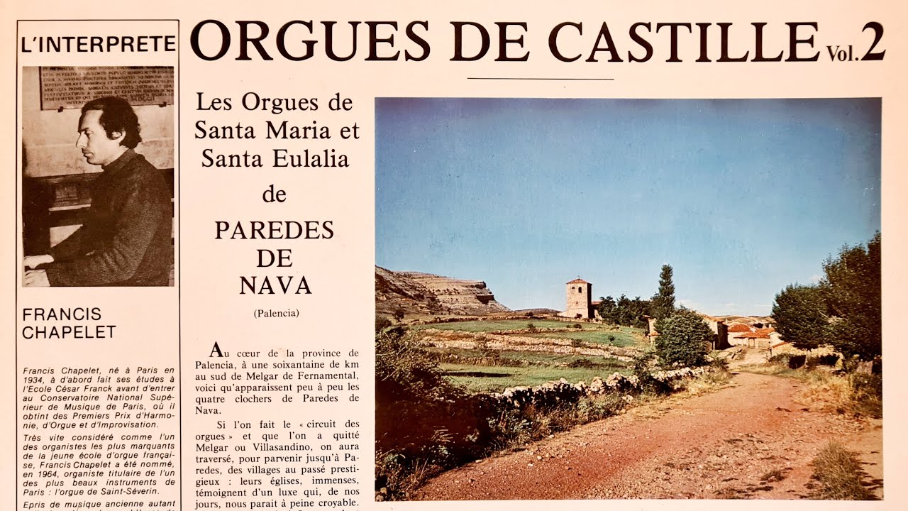 Francis Chapelet joue Jean-François Dandrieu à Paredes de Nava (E)