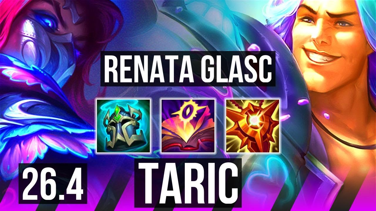 RENATA GLASC & Samira vs TARIC & Jinx (SUP) | Good KDA: 3/2/23 | EUW Master | 26.4